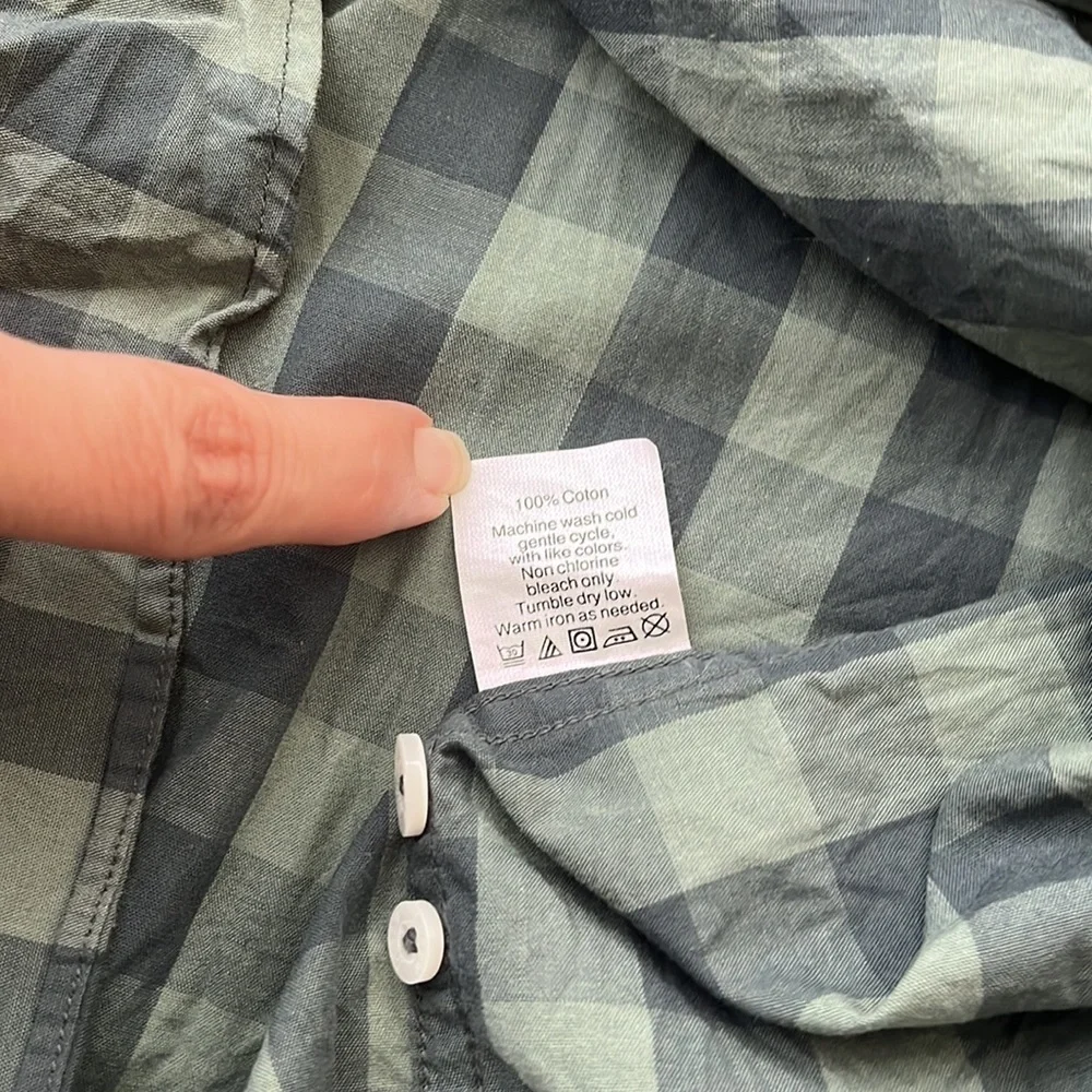 J Crew Plaid Button Down Casual Shirt Slim Fit Size S